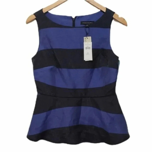Banana Republic Peplum Top‎ Size Petite 6 NWT - Picture 2 of 4